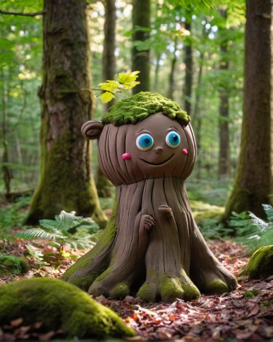 cartoon forest,forest animal,wood elf,forest man,star wood,groot,the forest fell,chestnut forest,made of wood,stump,wooden figure,woodland animals,groot super hero,fairy forest,wooden man,wood rabbit,in wood,woodsman,dryad,tree face,Unique,3D,Clay
