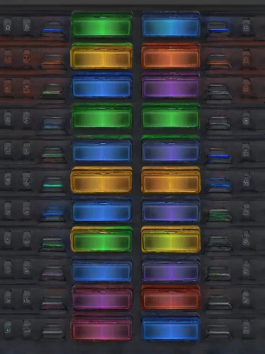 computer cluster,rainbow pencil background,storage medium,jukebox,roygbiv colors,rainbow color palette,storage,aurora colors,stacked containers,multi core,computer case,rainbow background,ammunition belt,temperature display,techno color,graphic card,computer data storage,computer chips,spectral colors,color spectrum,Illustration,Paper based,Paper Based 28