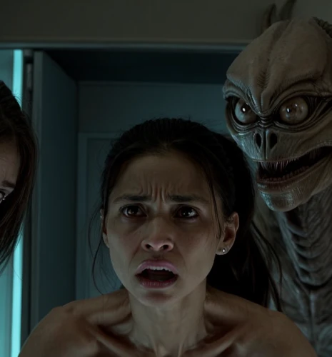 aliens,alien,the girl's face,scared woman,alien invasion,mummies,district 9,frightened,extraterrestrial life,creatures,abduction,et,weeping angel,contamination,sea monsters,herring family,residents,horrified,scary woman,werewolves