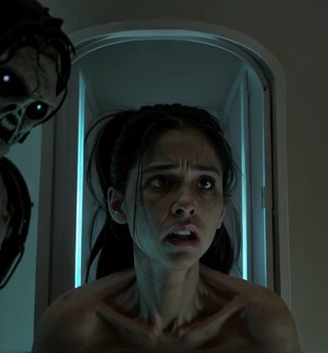 district 9,sci fi surgery room,cyborg,passengers,the girl's face,head woman,valerian,mirror of souls,the mirror,alien,in the mirror,aliens,scared woman,day of the dead frame,abduction,open-face watch,the morgue,weeping angel,terminator,science fiction