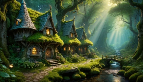 house in the forest,fairy village,fairy house,witch's house,fairytale forest,fairy forest,fantasy landscape,fantasy picture,enchanted forest,fairy tale castle,fairy world,elven forest,fairytale castle,fairy tale,a fairy tale,fairy door,fairytale,witch house,fantasy art,tree house