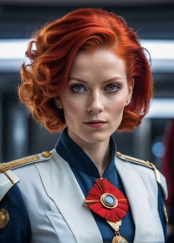 captain marvel,symetra,admiral von tromp,yuri gagarin,samara,asuka langley soryu,captain,admiral,nora,female doctor,capitanamerica,aurora,maci,red-haired,a uniform,colonel,sofia,jena,catarina,nova