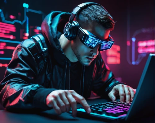 cyber glasses,cyberpunk,dj,cyber crime,cyber,hacker,hacking,lan,cybercrime,music background,gamer,cyber security,gamer zone,man with a computer,computer games,coder,online support,computer game,computer addiction,cybersecurity,Conceptual Art,Sci-Fi,Sci-Fi 03
