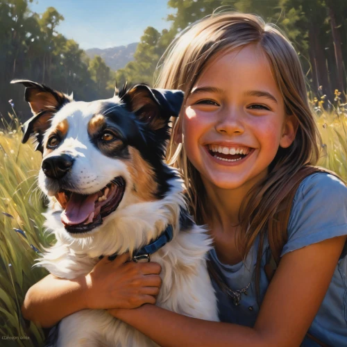 girl with dog,boy and dog,pet vitamins & supplements,dog illustration,australian collie,pet portrait,australian shepherd,tenterfield terrier,children's background,companion dog,child portrait,portrait background,pet,welsh cardigan corgi,russell terrier,pet adoption,collie,playing dogs,small münsterländer,dog photography,Conceptual Art,Daily,Daily 01