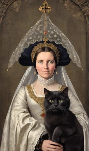 gothic portrait,portrait of christi,napoleon cat,cat portrait,the prophet mary,american gothic,to our lady,cat european,portrait of a woman,orthodoxy,woman holding pie,mary 1,millicent fawcett,cepora judith,portrait of a girl,cat image,church painting,margaret,orthodox,cat sparrow,Photography,Natural