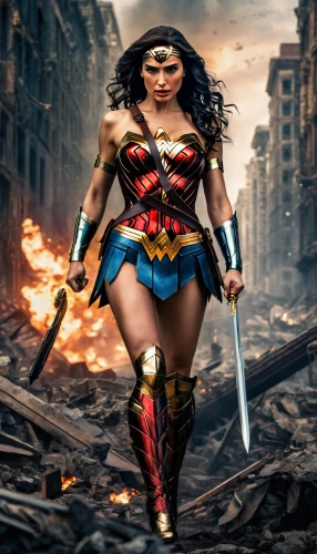 wonder woman city,wonderwoman,wonder woman,super heroine,super woman,superhero background,strong woman,goddess of justice,strong women,woman strong,woman power,figure of justice,super hero,wonder,digital compositing,lasso,superhero,fantasy woman,super power,female warrior,Photography,General,Fantasy