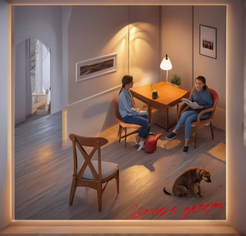 cd cover,shared apartment,cat's cafe,dog cafe,therapy room,an apartment,apartment,game illustration,album cover,men sitting,dog house frame,dog illustration,consulting room,the coffee shop,dog frame,photo painting,art painting,cat frame,treatment room,boy's room picture,Photography,General,Realistic