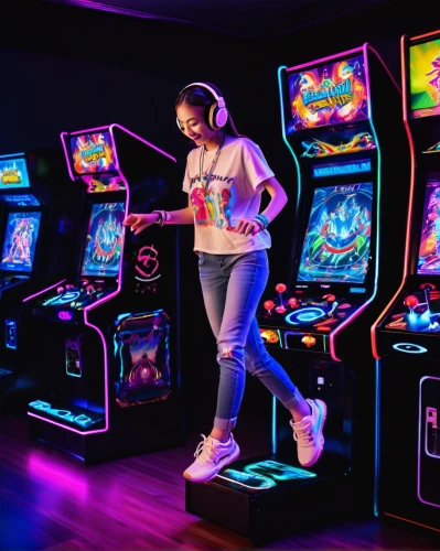 arcade game,arcade,arcade games,game room,video game arcade cabinet,indoor games and sports,arcades,playing room,pinball,joysticks,play street,play area,recreation room,gamer zone,neon candies,games,gamers round,skee ball,mobile gaming,battle gaming,Illustration,Realistic Fantasy,Realistic Fantasy 37