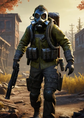 fuze,combat medic,fresh fallout,fallout4,fallout,hazmat suit,sledge,paratrooper,outbreak,smoke background,gas mask,gas grenade,mute,grenadier,steel helmet,biohazard,gi,respirator,wasteland,grenade,Art,Classical Oil Painting,Classical Oil Painting 25