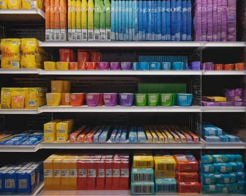 supermarket shelf,paint cans,paints,color wall,watercolor shops,art materials,colored pencil background,colorful drinks,empty shelf,art supplies,shelves,shelf,colourful pencils,product display,paint boxes,acrylic paints,the shelf,stacked cups,organized,soap shop,Conceptual Art,Daily,Daily 18