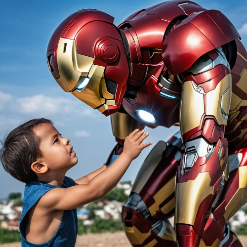 ironman,iron-man,iron man,tony stark,kid hero,helping hands,marvel comics,superheroes,photographing children,man and boy,playing with kids,iron,teaching children to recycle,marvel,helping hand,comic hero,civil war,community connection,big hero,an argument over toys,Photography,General,Realistic