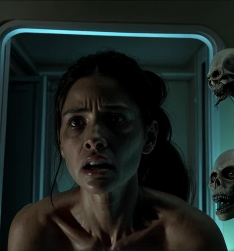 the morgue,scared woman,day of the dead frame,district 9,head woman,sci fi surgery room,scary woman,the girl's face,dead earth,trailer,catrina calavera,penumbra,valerian,female doctor,video scene,cyborg,anatomical,freezer,autopsy,alien