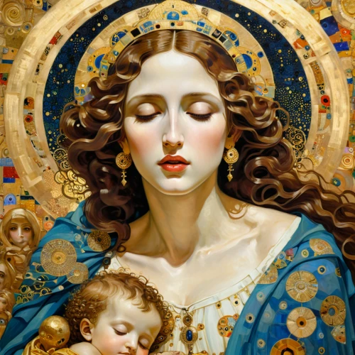 jesus in the arms of mary,the prophet mary,capricorn mother and child,mary-gold,christ child,mary 1,holy family,to our lady,mother and child,cepora judith,the angel with the veronica veil,rosary,golden wreath,mother with child,mary,mucha,baroque angel,dornodo,saint joseph,merced,Conceptual Art,Fantasy,Fantasy 18