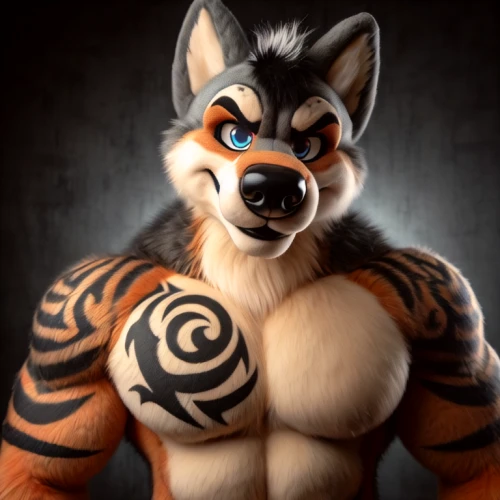 furta,furry,canine,a tiger,muscle icon,swirl,asian tiger,pawprint,tiger head,tigerle,husky,p badge,tiger png,scar,chest,male character,w badge,canidae,airbrushed,wolf bob