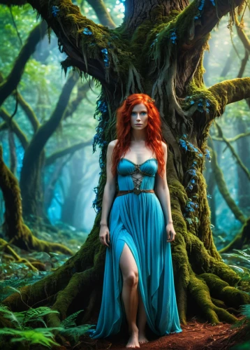 dryad,faerie,fantasy picture,faery,celtic woman,the enchantress,enchanted forest,fae,fairy forest,elven forest,celtic queen,merida,fantasy art,fantasy woman,rusalka,fairy queen,mother earth,poison ivy,forest of dreams,girl with tree