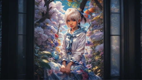 suit of the snow maiden,portrait background,winterblueher,japanese floral background,rei ayanami,floral background,fantasia,aura,amano,japanese sakura background,white rose snow queen,mystical portrait of a girl,frame flora,flower fairy,water-the sword lily,blanche,girl in flowers,fantasy portrait,custom portrait,anime japanese clothing