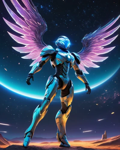 archangel,nova,the archangel,nebula guardian,garuda,symetra,guardian angel,argus,sigma,atlas,andromeda,owl background,show off aurora,ganymede,sky hawk claw,lance,helios,avatar,omega,neottia nidus-avis,Illustration,Retro,Retro 09