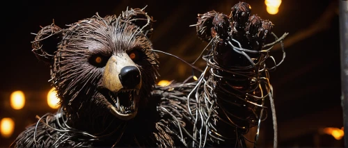porcupine,new world porcupine,raven sculpture,calyptorhynchus banksii,scarecrow,vulture,scrap sculpture,the beaked,scandia bear,wattleseed,slothbear,flightless bird,ghillie suit,groot,beak feathers,string puppet,chewbacca,black kite,weeping willow,wool head vulture,Illustration,Abstract Fantasy,Abstract Fantasy 15