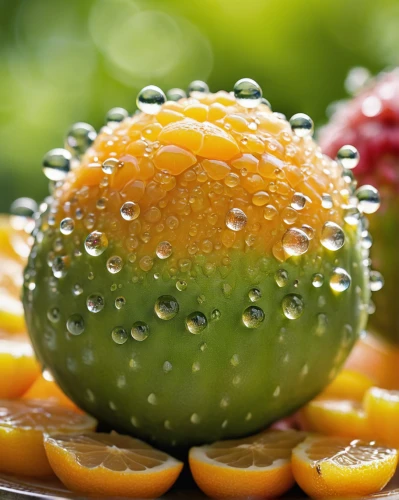 bowl of fruit in rain,horned melon,seedless fruit,muskmelon,exotic fruits,passion-fruit,integrated fruit,dew droplets,honey dew melon,sweet granadilla,melon,passion fruit,summer fruit,organic fruits,giant granadilla,dew drops,fresh fruits,fruit of the sun,edible fruit,tropical fruits,Conceptual Art,Fantasy,Fantasy 29