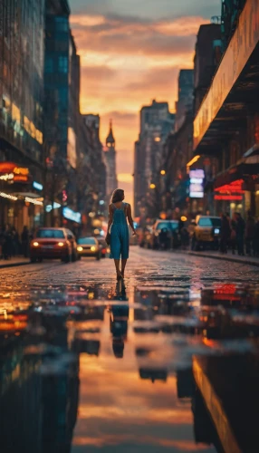 girl walking away,new york streets,walking in the rain,woman walking,a pedestrian,pedestrian,little girl with umbrella,man with umbrella,newyork,after the rain,new york,people walking,puddles,manhattan,ny,nyc,street life,time square,after rain,city life,Photography,General,Cinematic