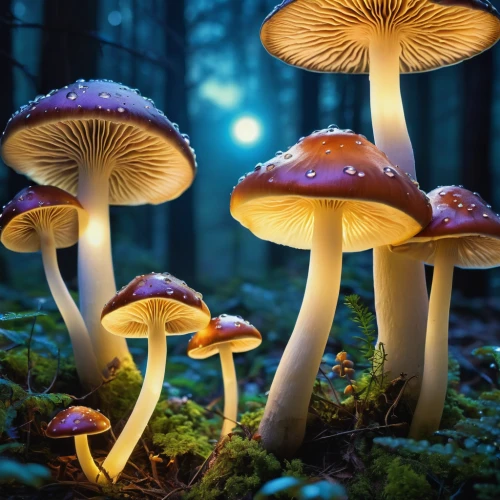 forest mushrooms,mushroom landscape,toadstools,edible mushrooms,agaricaceae,umbrella mushrooms,fungi,forest mushroom,mushrooms,fairy forest,fungal science,edible mushroom,agaric,blue mushroom,champignon mushroom,fairytale forest,club mushroom,forest floor,mushroom island,witches boletus,Illustration,Realistic Fantasy,Realistic Fantasy 09