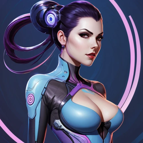 widowmaker,symetra,widow,widow flower,ying,vector girl,nova,jaya,widow's tears,mara,vector illustration,marina,lira,twitch icon,cg artwork,custom portrait,purple background,venera,maya,purple,Conceptual Art,Sci-Fi,Sci-Fi 24