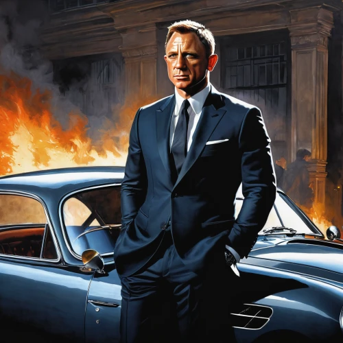 daniel craig,james bond,bond,frank sinatra,smoking man,secret service,assassination,60's icon,black businessman,spy visual,the conflagration,power icon,barrack obama,hitchcock,jensen ff,a black man on a suit,austin cambridge,secret agent,13 august 1961,special agent,Art,Classical Oil Painting,Classical Oil Painting 32