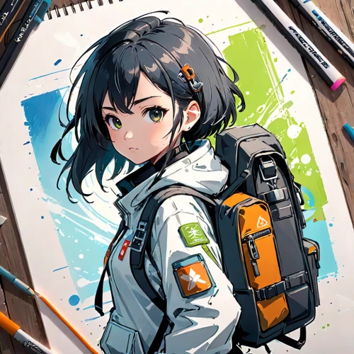 parka,hinata,illustrator,pilot,nico,operator,aquanaut,astronaut,vector,vector girl,instructor,rain suit,kantai,camera illustration,jacket,engineer,soyuz,ganai,bomber,explorer,Anime,Anime,Realistic