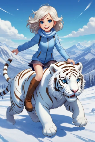winter animals,white tiger,siberian tiger,snow scene,winter background,winter sports,snow leopard,siberian,winterblueher,white bengal tiger,elsa,snow drawing,winter sport,the snow queen,lion white,winter festival,winter trip,snow slope,tigerle,bengal tiger,Illustration,Japanese style,Japanese Style 07