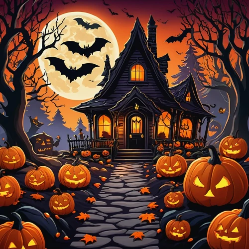 halloween background,halloween poster,halloween wallpaper,halloween illustration,halloween vector character,halloween scene,halloween and horror,halloween icons,halloween travel trailer,halloween border,halloween banner,halloweenchallenge,jack-o'-lanterns,halloween pumpkin gifts,jack o'lantern,halloween,jack o lantern,happy halloween,jack-o-lanterns,halloween night,Illustration,American Style,American Style 03