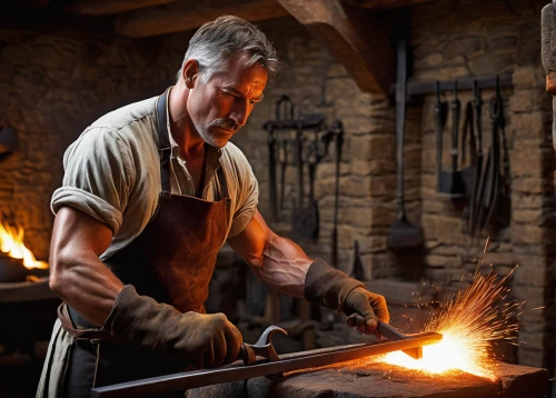 blacksmith,tinsmith,metalsmith,farrier,forge,iron pour,smelting,iron-pour,woodworker,steelworker,craftsmen,craftsman,brick-making,silversmith,metalworking,stonemason's hammer,a carpenter,wood shaper,carpenter,glass cutting,Conceptual Art,Sci-Fi,Sci-Fi 22