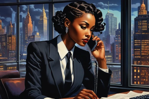 telephone operator,switchboard operator,businesswoman,receptionist,business woman,business girl,black professional,black businessman,business women,receptionists,white-collar worker,businesswomen,night administrator,bussiness woman,video-telephony,telephony,office worker,businessperson,women in technology,african businessman,Illustration,Realistic Fantasy,Realistic Fantasy 21