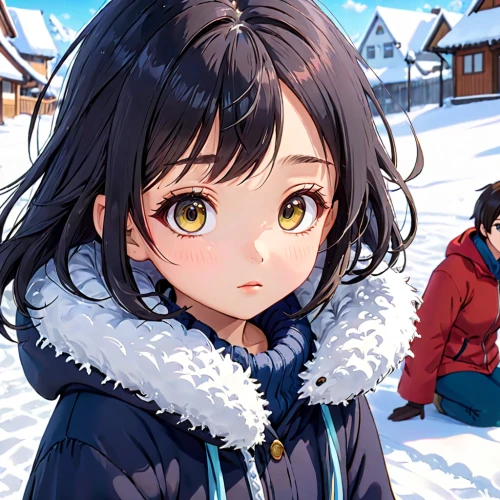 winter clothing,winter clothes,snow scene,in the snow,winter background,snow slope,parka,playing in the snow,winter festival,utonagan,hokkaido,snow drawing,snowy,nori,siberian,euphonium,kawaii children,snow cherry,snow,in the winter,Anime,Anime,Traditional