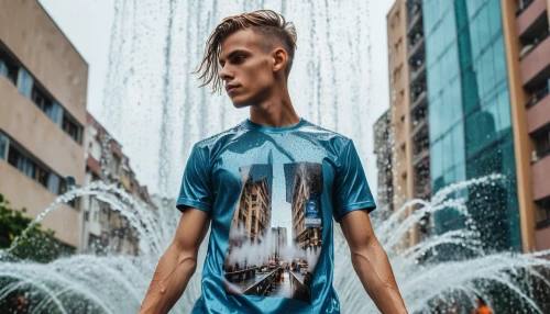 isolated t-shirt,photoshoot with water,city fountain,waterfalls,water flow,waterfall,water wall,city ​​portrait,image manipulation,photoshop manipulation,wastewater,water games,print on t-shirt,fountain head,water splashes,social,water flowing,water splash,premium shirt,boys fashion,Photography,Artistic Photography,Artistic Photography 03