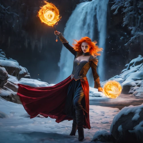 fire dancer,fantasy picture,sorceress,merida,fire artist,fantasy woman,firedancer,fire dance,transistor,dancing flames,fire-eater,fantasy art,the snow queen,fire siren,fantasy portrait,the enchantress,flame spirit,fiery,fire angel,celebration of witches