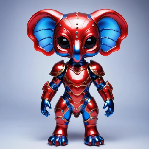 butomus,revoltech,skylander giants,blue elephant,wind-up toy,elephant kid,3d figure,plaid elephant,atom,marvel figurine,elephant toy,dumbo,3d model,circus elephant,metal figure,elephant's child,pachyderm,game figure,minibot,animal figure,Illustration,Abstract Fantasy,Abstract Fantasy 10