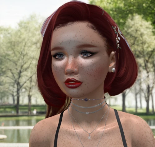 realdoll,doll's facial features,redhead doll,natural cosmetic,female doll,fashion doll,3d rendered,female model,cosmetic,model doll,model years 1958 to 1967,gradient mesh,3d model,fashion dolls,artist doll,vintage doll,red skin,girl doll,artificial hair integrations,girl on the river
