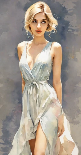 fashion vector,the blonde in the river,blonde woman,fashion illustration,girl in a long dress,a girl in a dress,portrait background,blue jasmine,world digital painting,digital painting,photo painting,marylyn monroe - female,marilyn,watercolor women accessory,torn dress,blonde girl,pixie-bob,girl on the river,woman walking,girl in a long,Digital Art,Watercolor