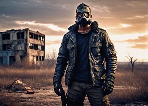 post apocalyptic,pollution mask,pripyat,mad max,gas mask,wasteland,scrap dealer,pubg mascot,male mask killer,apocalyptic,balaclava,thewalkingdead,photo manipulation,digital compositing,jackal,ventilation mask,bandit theft,photoshop manipulation,surgical mask,respirator,Conceptual Art,Oil color,Oil Color 18