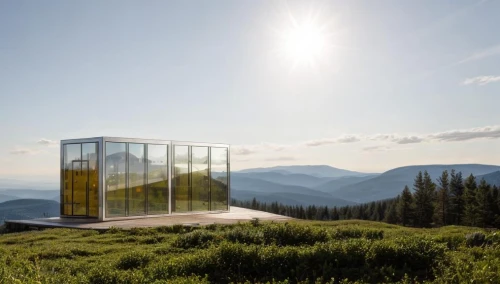 mirror house,cubic house,cube house,cube stilt houses,frame house,glass building,house in mountains,mirror in the meadow,glass rock,house in the mountains,glass facade,transparent window,glass wall,water cube,structural glass,solar cell base,glass window,hahnenfu greenhouse,glass panes,alpine meadow,Architecture,General,Modern,Postmodern Playfulness
