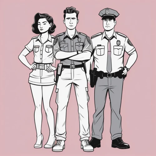 police uniforms,police officers,the cuban police,officers,cops,police force,criminal police,law enforcement,bodyworn,protectors,uniforms,a uniform,retro 1950's clip art,police,officer,cop,first responders,authorities,policeman,retro cartoon people,Illustration,Vector,Vector 03