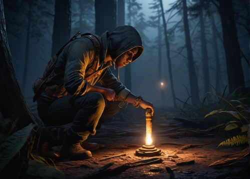 game illustration,campfire,game art,fire artist,adventure game,campfires,cg artwork,action-adventure game,torchlight,digital compositing,full hd wallpaper,visual effect lighting,hooded man,tree torch,play escape game live and win,4k wallpaper,candlelight,lamplighter,background image,mobile video game vector background,Illustration,Paper based,Paper Based 14