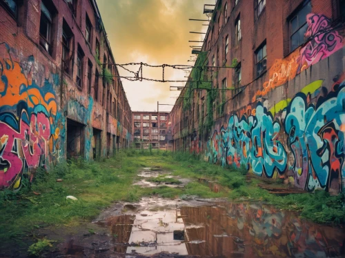 urbex,urban landscape,abandoned factory,derelict,alleyway,lost place,disused,industrial ruin,laneway,lost places,alley,lostplace,detroit,abandoned places,graffiti art,abandoned,abandoned place,baltimore,dilapidated,urban art,Conceptual Art,Oil color,Oil Color 23
