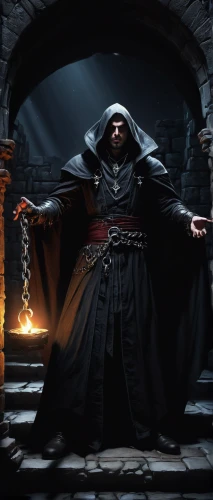 archimandrite,dodge warlock,hooded man,magistrate,the abbot of olib,grimm reaper,grim reaper,massively multiplayer online role-playing game,assassin,carpathian,dance of death,prejmer,death god,nuncio,flickering flame,emperor,vader,hieromonk,reaper,doctor doom,Illustration,Realistic Fantasy,Realistic Fantasy 25