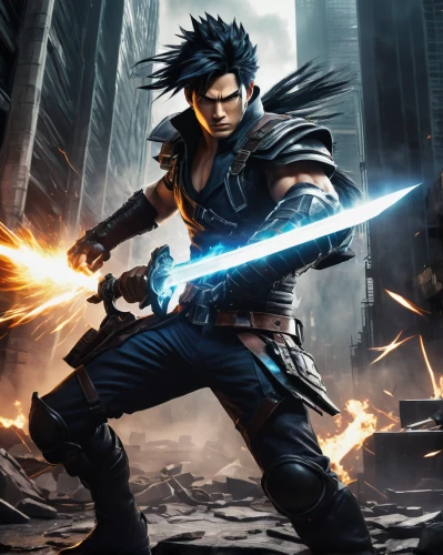 swordsman,cleanup,yukio,daemon,action-adventure game,heroic fantasy,massively multiplayer online role-playing game,dragon slayer,anime 3d,kame sennin,kenjutsu,gear shaper,shuriken,swordsmen,vax figure,nine-tailed,thundercat,sward,cg artwork,surival games 2,Illustration,Realistic Fantasy,Realistic Fantasy 41