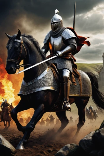 crusader,cavalry,bactrian,joan of arc,armored animal,knight,black horse,cuirass,knight tent,king arthur,jousting,knight armor,knight festival,heroic fantasy,conquest,middle ages,st george,horsemen,bronze horseman,the middle ages,Illustration,Realistic Fantasy,Realistic Fantasy 04