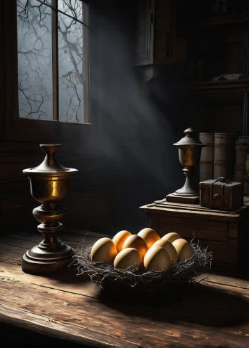 mystic light food photography,candlemaker,sufganiyah,pastries,bakery,cookery,dutch oven,victorian kitchen,kolach,carpathian bells,potions,baking bread,tinsmith,cauldron,bread recipes,pain au chocolat,aligot,flaky pastry,dwarf cookin,incense with stand,Conceptual Art,Oil color,Oil Color 02