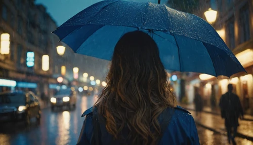 blue rain,walking in the rain,umbrella,in the rain,man with umbrella,asian umbrella,rain bar,cocktail umbrella,girl walking away,umbrellas,raindops,rainy,rain,blue hour,little girl with umbrella,monsoon,heavy rain,bokeh,rainstorm,japanese umbrella,Photography,General,Cinematic