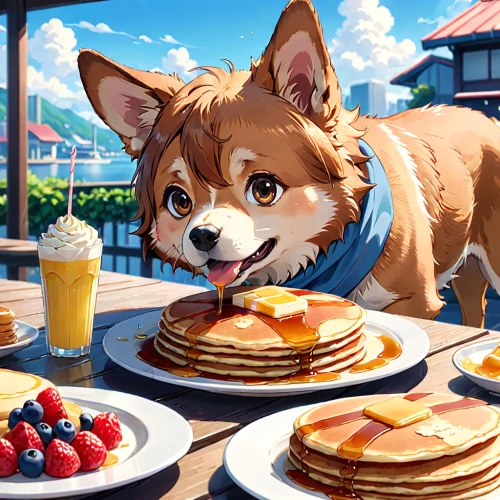 plate of pancakes,spring pancake,pancakes,pancake,juicy pancakes,american pancakes,berlin pancake,small pancakes,waffles,crepe,pancake week,breakfast buffet,stuffed pancake,breakfest,hotcakes,hot cakes,brunches,waffle,crepes,dog cafe,Anime,Anime,Realistic
