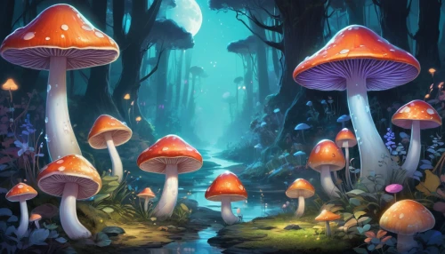mushroom landscape,forest mushrooms,mushroom island,fairy forest,mushrooms,toadstools,fairy village,forest mushroom,umbrella mushrooms,cartoon forest,club mushroom,elven forest,fairy world,fairytale forest,enchanted forest,forest floor,brown mushrooms,blue mushroom,fungi,mushroom type,Unique,Design,Character Design